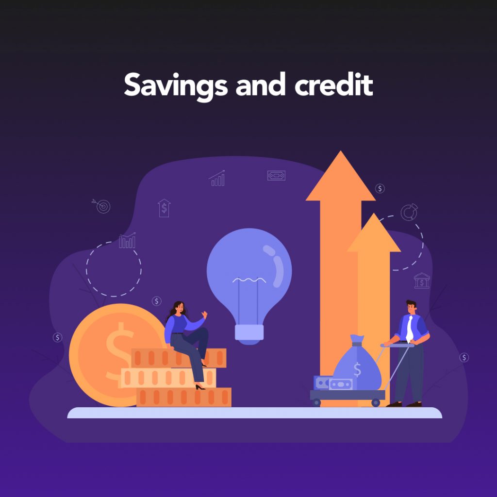 start up funding: savings and credit